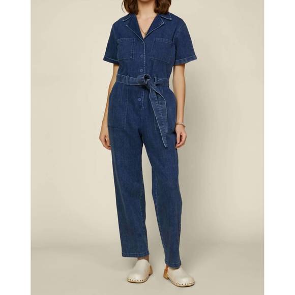 Skies Are Blue Pants & Jumpsuits New Skies Are Blue Denim Utility